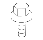90167A0016 - Engine: Air Mass Sensor Bolt for Scion: iQ, tC, xA, xB, xD | Toyota: Celica, Echo, FJ Cruiser, Grand Highlander, Highlander, Prius, Prius Plug-In, Prius V, Sienna, Venza, Yaris Image