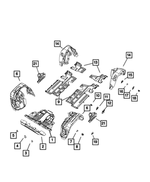 68246950AA - : Floor Pan Shield, Us for Mopar Image