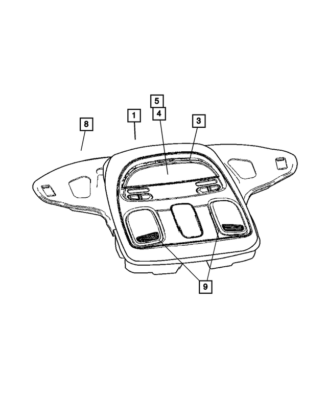 « 5179793AA – Instrument Panel and Radios and Consoles : Garnissage Du Pavillon pour Mopar Image »