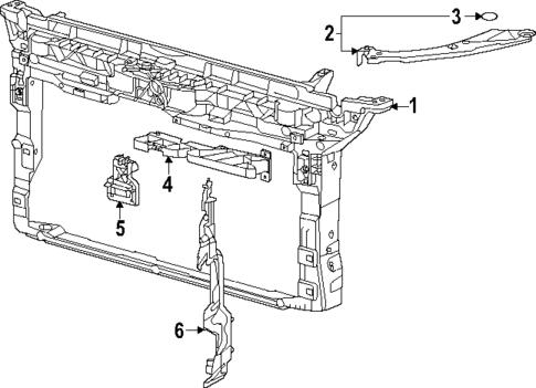 Radiator Support for 2025 Volkswagen Golf R #0