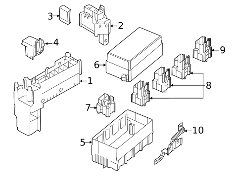 Fuse & Relay for 2023 Nissan Rogue #0