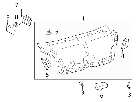 Interior Trim - Trunk for 2014 Lexus LS600h #0