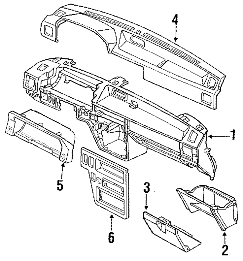 Instrument Panel for 1989 Mercury Tracer #0