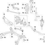 80A513035P - : Shock Absorber for Audi: Q5, Q5 PHEV, Q5 Sportback Image