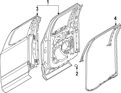 Door & Components for 2024 Ford F-350 Super Duty #3
