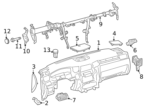 Headlamp Components for 2016 Lexus LX570 #1