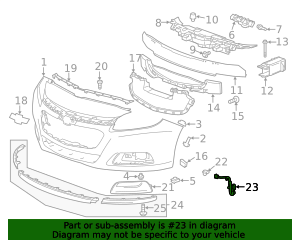2014-2016 Chevrolet Ambient Air Temperature Sensor Wiring Harness ...