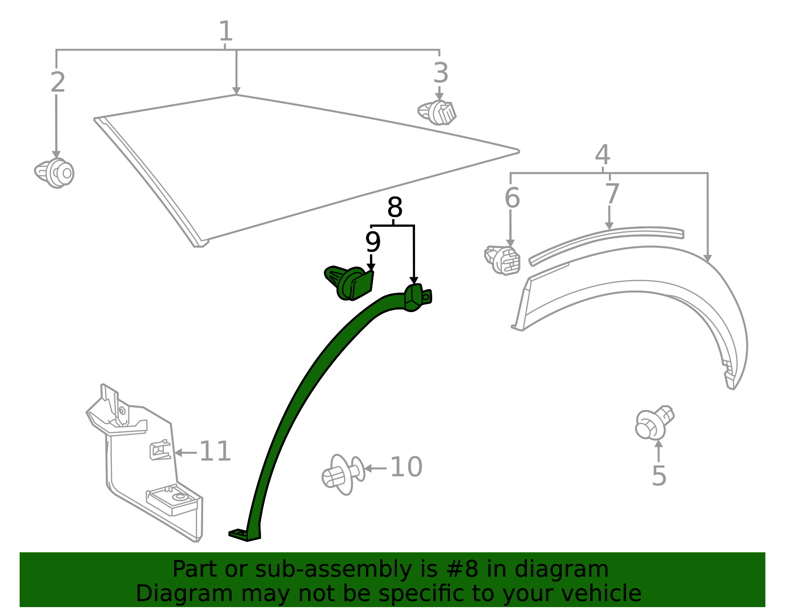 75874-46010 - 2023-2024 Lexus RZ450e - Edge Molding | My L Parts