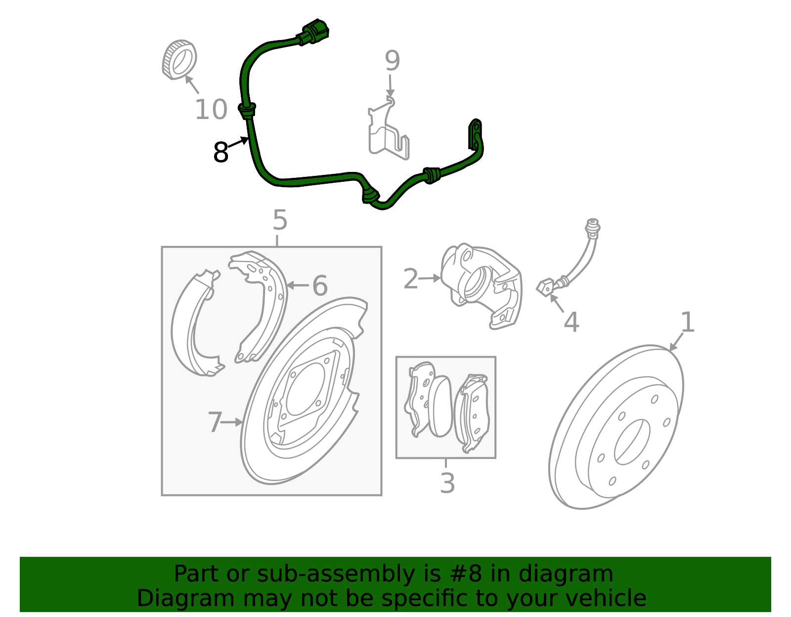2005-2026 Nissan Frontier ABS Sensor 47901-9CA6A | Parts for Nissans