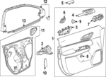 86517077 - : Handle, Inside for Honda: Prologue Image