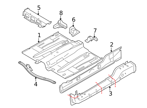Floor & Rails for 2008 Volvo C70 #0