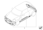 51192153458 - Retrofitting / Conversion / Accessories: Aerodynamic Package Painted for Mini Image