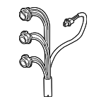 3565880J00 - Electrical: Socket &amp; Wire for Suzuki Image