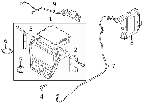 Navigation System for 2017 Hyundai Santa Fe Sport #0