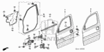 90341SDA000 - Body/Air Conditioning: NUT, FLANGE (6MM) for Honda Image