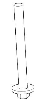 6513953AA - Suspension: Suspension Cross-member Bolt for Mopar Image