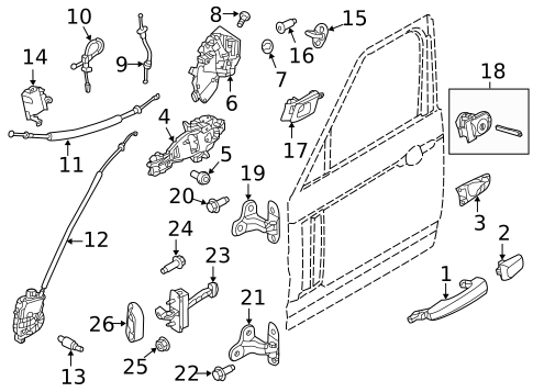 Lock & Hardware for 2019 Land Rover Range Rover #1