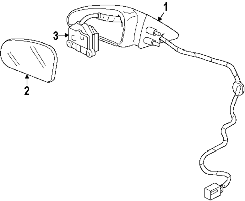 Outside Mirrors for 1995 Chevrolet Impala #0