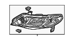 33151SNAA02 - : Composite Headlamp for Honda: Civic Image
