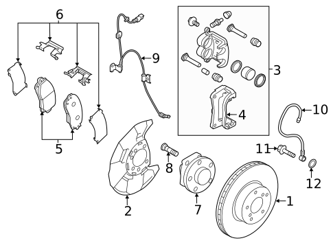 Brake Components for 2023 Subaru Crosstrek #0