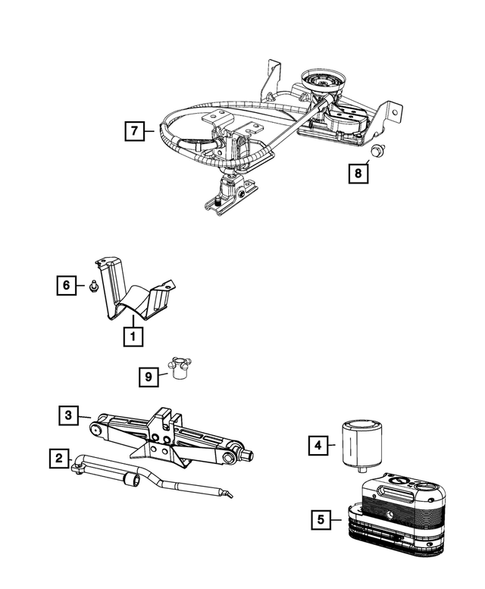 Jack Stowage for 2016 Fiat 500L #0