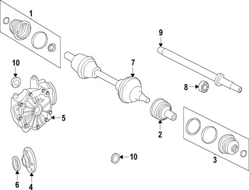 Propeller Shaft for 2021 Mercedes-Benz E63 AMG S #0
