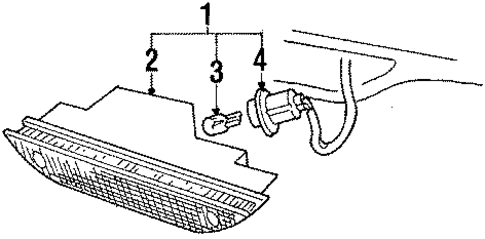 High Mount Lamps for 1988 Honda Civic #0