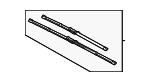 61615A85266 - : Wiper Blade for BMW: 530i, 530i xDrive, 540i xDrive, 550e xDrive, i5, M5 Image