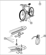 82203471 - Mopar Accessories - Component Parts: Bike Carrier Kit for Mopar Image