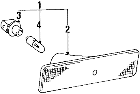 Side Marker Lamps for 1993 BMW 525iT #1
