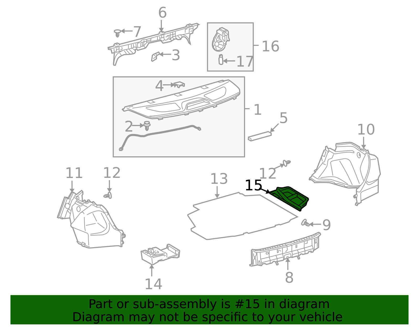 64490-02030 - Trunk Floor Storage Box 2009-2010 Toyota Corolla | Longo ...