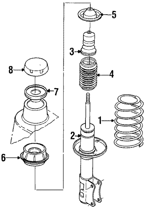 Struts & Suspension Components for 1994 Volkswagen Corrado #0