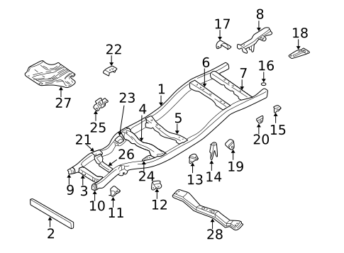 Engine & Trans Mounting for 2004 Nissan Frontier #0