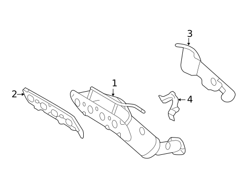 Exhaust Manifold for 2008 Mercury Milan #0