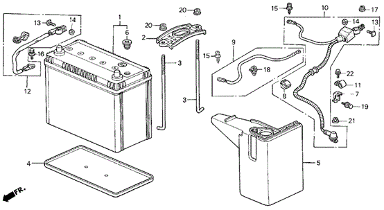 Battery for 1997 Acura Integra #0