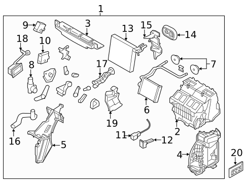 Heater for 2016 INFINITI QX50 #0