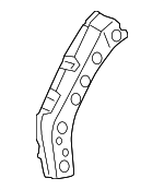 537080R030 - Body: Apron Reinforced for Toyota: Crown, RAV4, RAV4 Prime, Venza Image