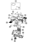 68541152AA - Air Conditioners and Heaters: Distribution Housing for Mopar Image