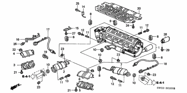 Exhaust Pipe (1) for 2001 Acura NSX #0