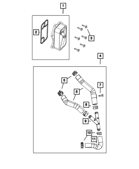 Engine Oil Cooler for 2018 Jeep Wrangler #1