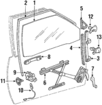 75310SA6013 - Body: Window Regulator for Honda: Accord Image