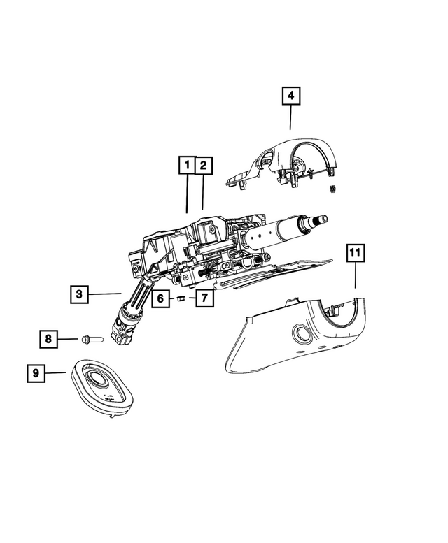 68536277AC - Steering: Steering Column for Mopar Image