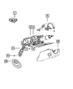 7LB15TX7AA - : Steering Column Shroud for Mopar Image