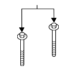 PAF008155 - HVAC: Compressor Assembly Mount Bolt for Porsche: 718 Boxster, 718 Cayman, 718 Spyder, 911, Boxster, Cayman Image