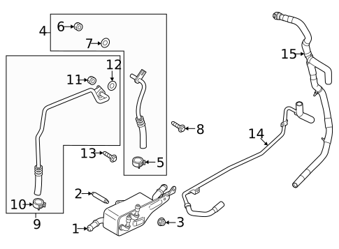 Trans Oil Cooler for 2021 Ford Edge #1