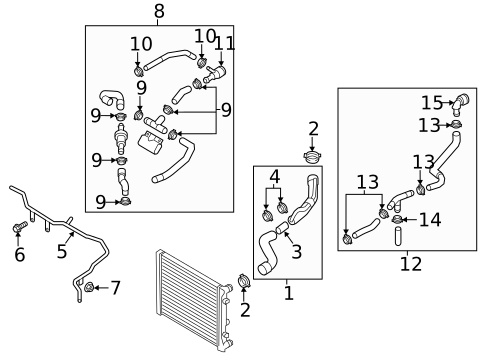 Hoses & Lines for 2012 Volkswagen Passat #2