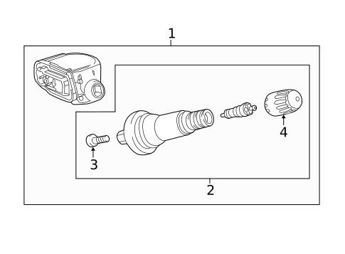 Tire Pressure Monitor Components for 2018 Chevrolet Malibu #0