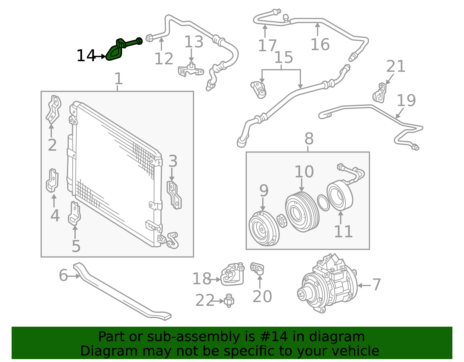 88715-60112 - High-Quality A/C Pipe for 2003-2007 Lexus LX470 ...