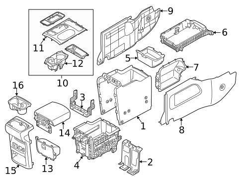 Console for 2021 Kia Sedona #0