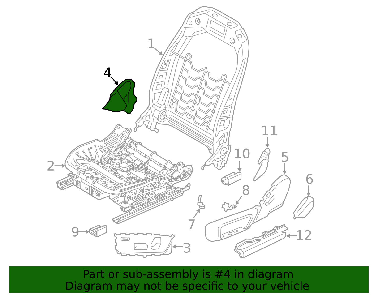 Recline Cover - BMW (52-10-6-993-161)